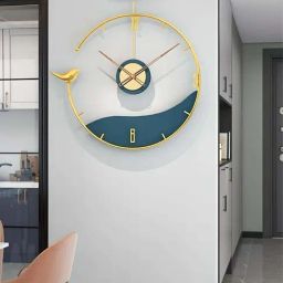 The Art House Black & Green Metal Clock-image-34