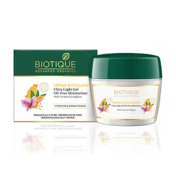BIOTIQUE Ubtan & Collagen Ultra Light Gel Oil-Free Moisturizer - 200 ml-image-46