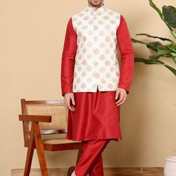 MULTI SHADES Men Regular Kurta with Pyjamas-picture-52
