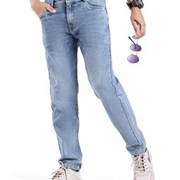 Pine Kids Cotton Elastane Full Length Washed Denim Jeans - Blue-picture-32