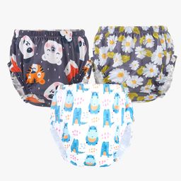 Chinmay Kids Baby Panty Boys and Girls Reusable Washable Printed Panty Pack of 3-image-83