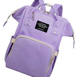 COZY VIBES Waterproof Women Backpacks Kids Stroller Bags Large CapaCitys Mommy Outdoor Travel Bags Casual Mom Baby Care Backpacks- PACK OF 1- COLOR MAY VARY-37