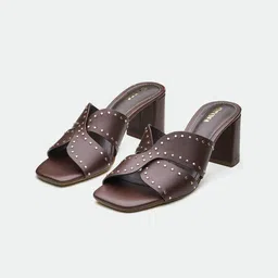 Oroh Women Open Toe Block Heel Sandals-32