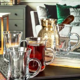Pasabahce Keyif Transparent Glass Coffee Mug (0.14 L) - Set of 6-47