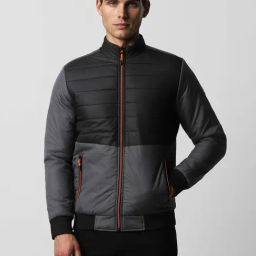 Van Heusen Flex Grey Regular Fit Quilted Jacket-picture-10
