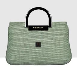 Esbeda Green Textured Medium Handbag-17