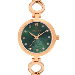 L LOGUES Women Brass Dial & Bracelet Style Straps Analogue Watch L E-708 WM-10-image-11