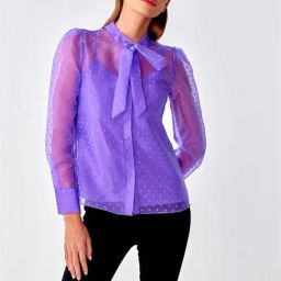 Cover Story Purple Printed Shirt-image-97
