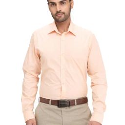 Raymond Orange Slim Fit Shirt-image-0