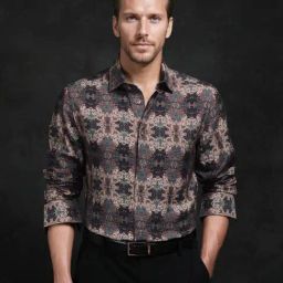 Rare Rabbit Brown Regular Fit Printed Shirt-picture-45