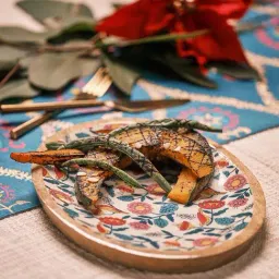 Chumbak Country White Wooden Serving Platter - Set of 1-image-95
