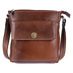 HiLEDER 100% Pure Genuine Leather Messenger Shoulder Handbag 9 inches Sling Cross Body Travel Office Tablet 3 Chain Bag for Men and Women, Coffee-picture-36