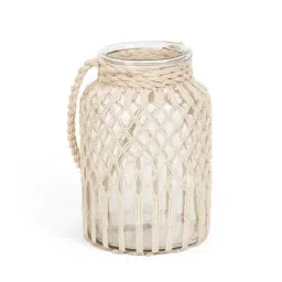 Home4U Beige Glass Vase - Set of 1-image-41