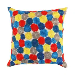 Home4U Multicolor Linen Cushion Cover-image-57
