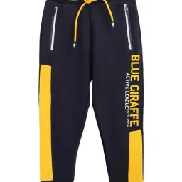 Blue Giraffe Kids Navy Regular Rise Joggers-picture-18