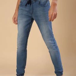 Campus Sutra Blue Lightly Washed Jeans-image-40