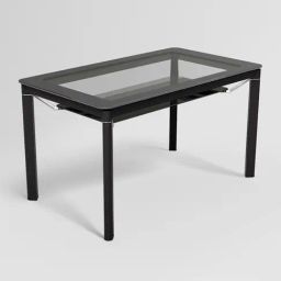 Godrej Interio Brawn Black & Grey Tempered Glass 6 Seater Rectangular Dining Table Set-image-50