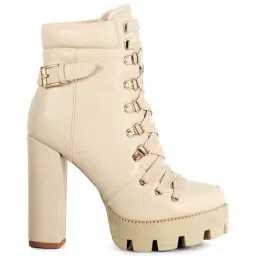 London Rag Women's Beige Casual Booties-49