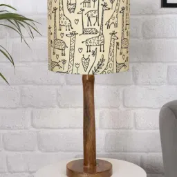 Homesake 'Modern' Multicolor Wood Table Lamp with Base - Set of 1-4