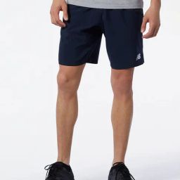 New Balance Navy Regular Fit Sports Shorts-image-11