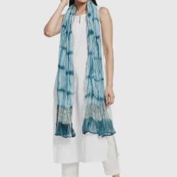 Fabindia Blue Tie & Dye Dupatta-image-48