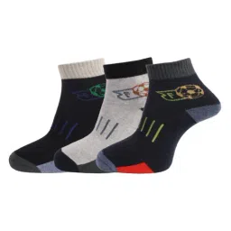 Dollar Multi Cotton Free Size Printed Socks - Pack of 3-picture-35