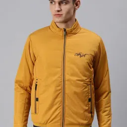SHOWOFF Mustard Slim Fit Jackets-14