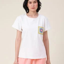 Fabindia Beige Cotton Regular Fit Top-image-94