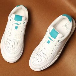V8 By Ruosh Men's Groove-01 White & Sea Green Casual Sneakers-image-95