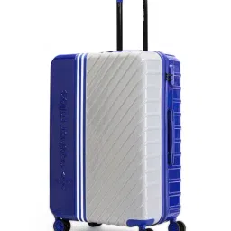 Nasher Miles Blue & Silver Vegas Color Block Large Hard Sided Checked Luggage-image-48