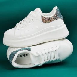 Ginger by Lifestyle Women's White Sneakers-picture-19