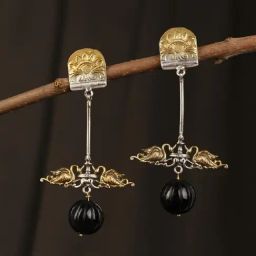 Fabindia Women Silver Dangler Earrings-image-34
