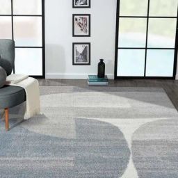 Obsessions Teal Modern Abstract Carpet - Medium-image-91