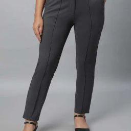 Aurelia Grey Mid Rise Trousers-picture-23