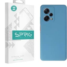 Sprig Liquid Silicone Back Cover for REDMI NOTE 12 PRO PLUS (Blue)-image-35
