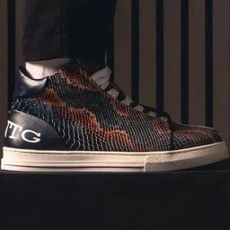 Saint G Men's Devon Blue Ankle High Sneakers-image-44