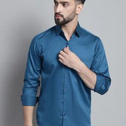 Jainish Peacock Satin Regular Fit Shirt-image-17