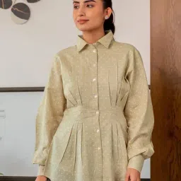 BInfinite Khaki Chambray Shirt-picture-0
