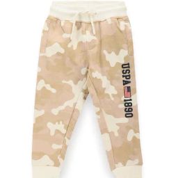 U.S. Polo Assn. Boys Beige Camouflage Trackpants-image-83