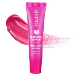 Foxtale Brightening SPF30 Lip Balm with Peptides, Vitamin C & Hyaluronic Acid Pink Glaze - 12 gm-27