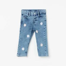 Juniors by Lifestyle Blue Cotton Embroidered Jeans-image-40