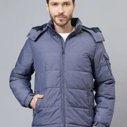 Woodland Blue Regular Fit Quilted Jacket-picture-32