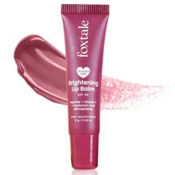 Foxtale Brightening SPF30 Lip Balm with Peptides, Vitamin C & Hyaluronic Acid Light Mauve Glaze - 12 gm-40