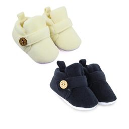 NESKA MODA Unisex Kids Pack Of 2 Velvet Velcro Booties-image-76