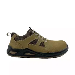 Allen Cooper Composite Toe Popcorn Safety Shoes Low Ankle PU Sole Size 9 UK/India Beige, ACL 11694-picture-21
