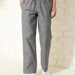 Fabindia Grey Cotton Comfort Fit Drawstring Pant-image-14