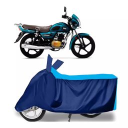 Auto Pearl Two Wheeler Cover for TVS Radeon - Cyan, Blue-image-91