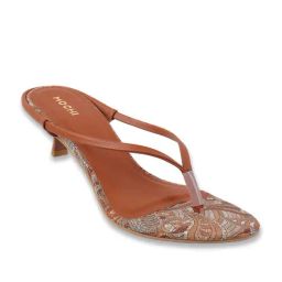 Mochi Women's Tan Thong Stilettos-image-82