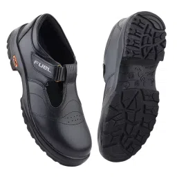Fuel Steel Toe Safety Shoes Single Density PU Sole Black, SOFEE Size UK 7-image-25