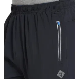 Van Heusen Performance Regular Fit Swift Dry 4 Way Stretch Solid Trackpants - Anthra image 5